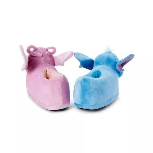 Officially Licensed Disney Lilo & Stitch and Angel Unisex Adult Plush Slippers - Picture 2 of 4