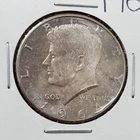 1964 P Kennedy 90% Silver Half Dollar Coin BU UNC Neat Toning Toner