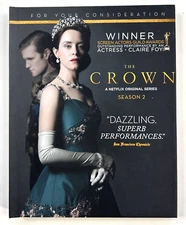 THE CROWN Complete Season 2 DVD Netflix FYC 2018 Press Book Screener Claire Foy