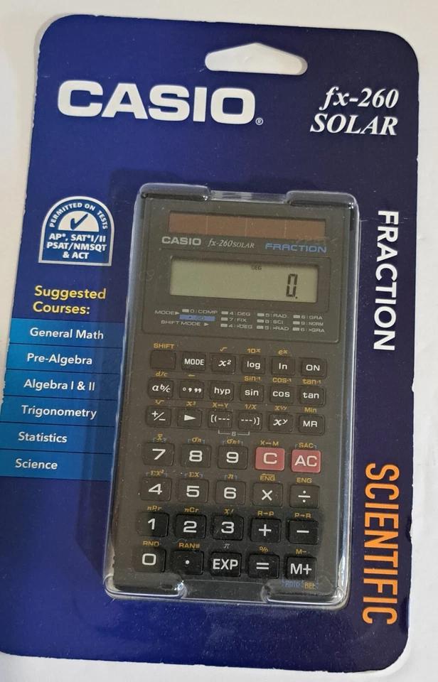 New SENTRY 250-Funtion Graphing Calculator and New Casio fx-260 SOLAR Scientific - Image 3 of 4