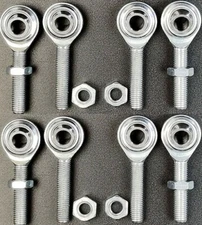 4 Link 5/16 x 5/16-24 Male LH RH Rod Ends Heim Joint Heims CML-5 CMR-5 Jam Nuts