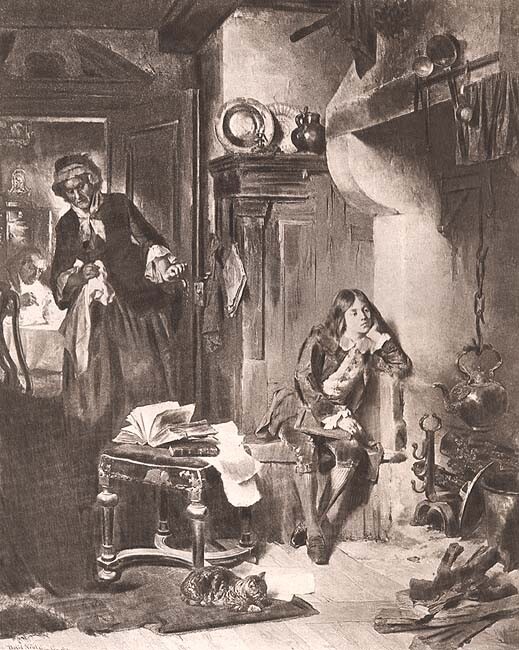 Scotland Steam Engine INVENTOR JAMES WATT AS A BOY 1895 Art Print