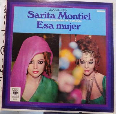 SARA SARITA MONTIEL interp canciones de la peli ESA MUJER CBS INTERNATIONAL
