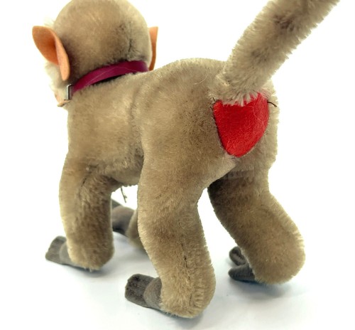 Steiff Coco Baboon Monkey 1960s Red Bum 14cm 5.5in Mohair Vintage no ID - Picture 3 of 12