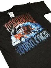 American Made Born Free Simi Truck Trucker T-Shirt Eagle Mens Size Large New NWT