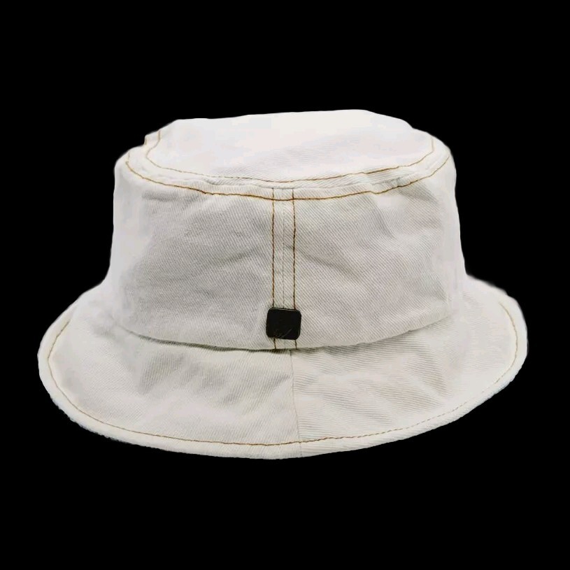 Nine West White Bucket Hat Sun Beach Summer Fun Hat Style