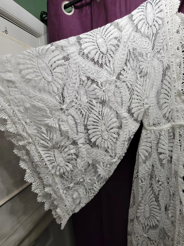 Handmade Kimono style Bridal Robe - Image 4 of 4