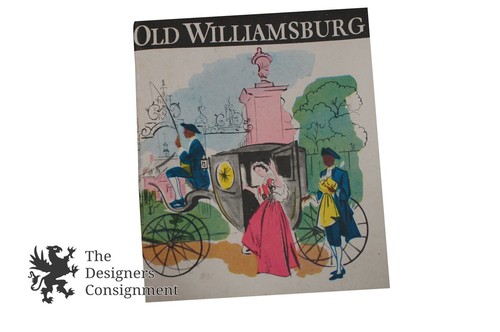 A Williamsburg Family By Mary Selby Make Believe Childrens Book 1940 W/ Dolls - Picture 2 of 10