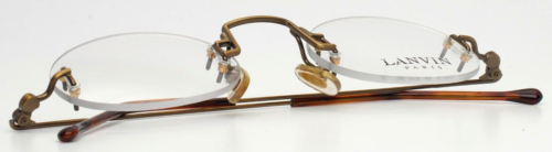 LANVIN 1211 001 Gold Unisex Oval Rimless Eyeglasses 45-21-135 B:32 - Picture 15 of 15