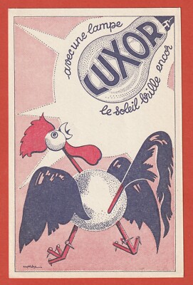 BOTTARD - WITH A LUXOR LAMP THE SUN STILL SHINES - ROOSTER - ILLUSTRATOR?