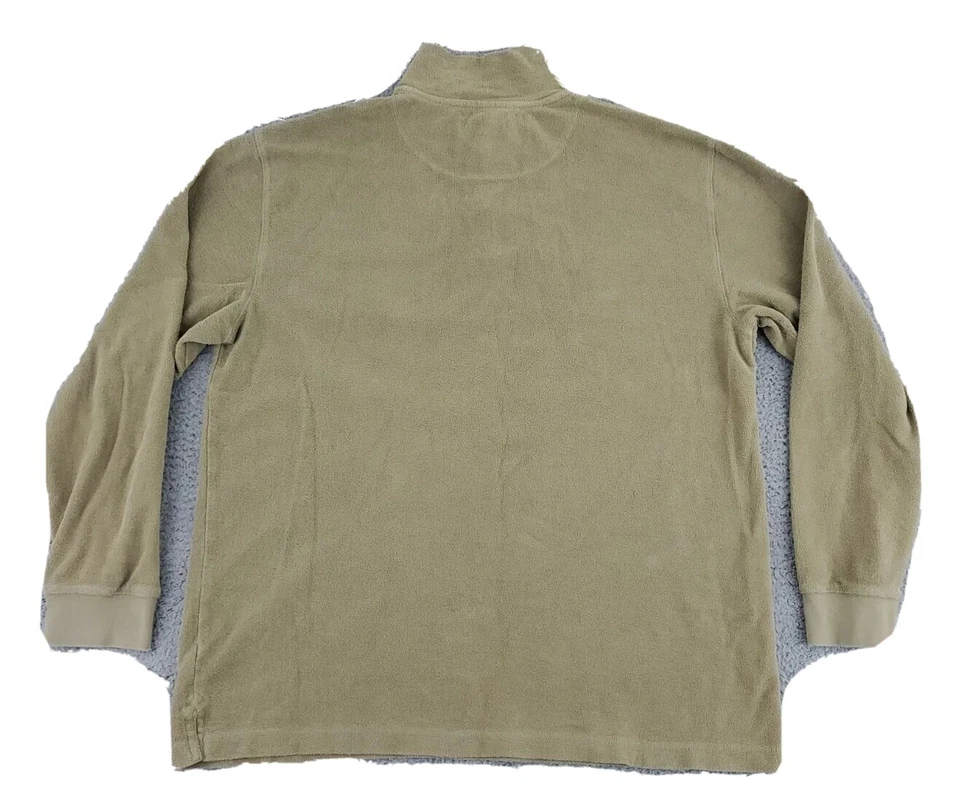 The Territory Ahead Sweater Mens Extra Large Tall Green Mock Neck Henley Adult - Image 2 of 4