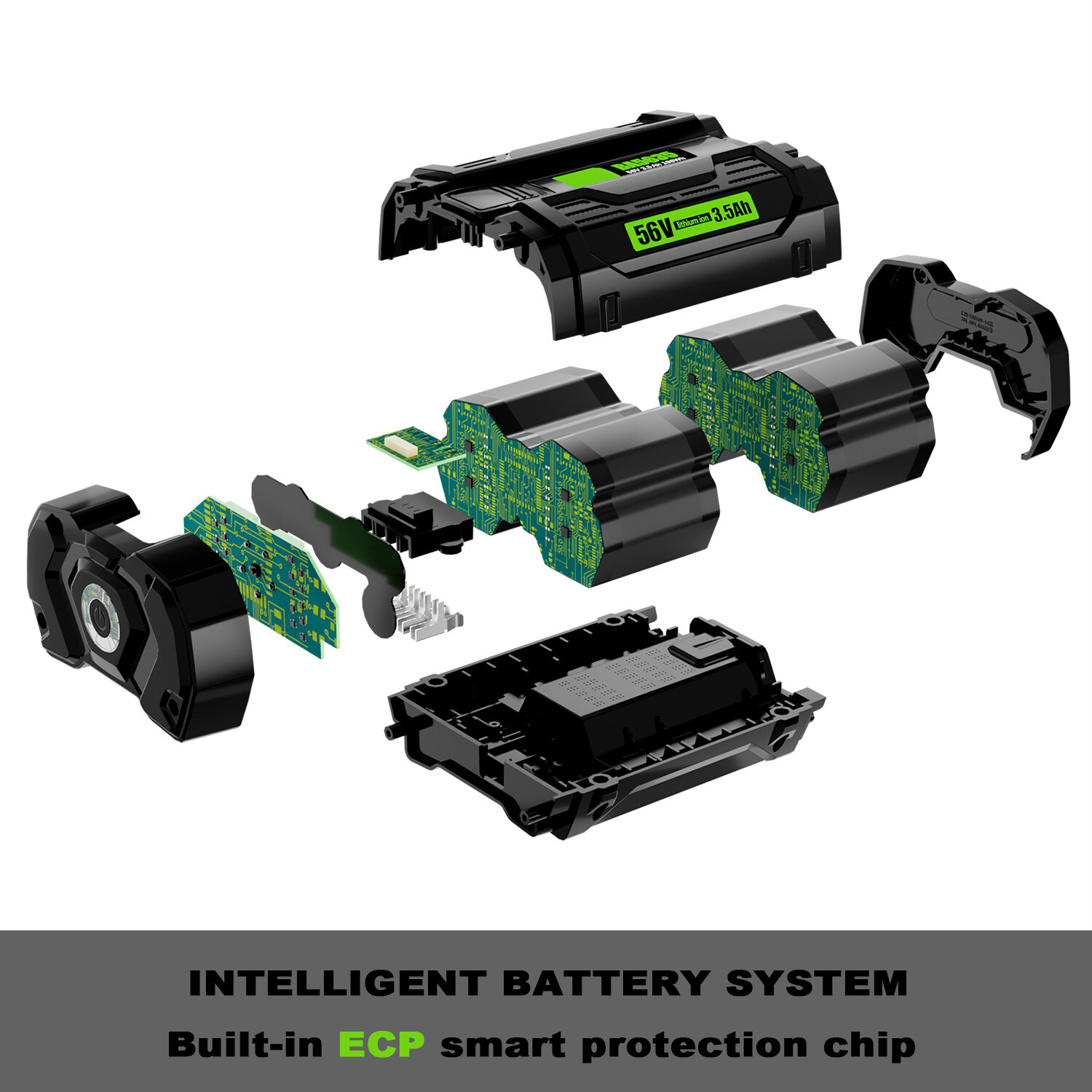 2x For EGO 56Volt Power+ BA2800T 3.5Ah Lithium-ion Battery BA1400 BA4200 BA1120