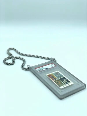 CARD CLASP PSA Pokemon Slab TCG Card Necklace Clear (30 Inch No PSA Pokemon Slab Included)