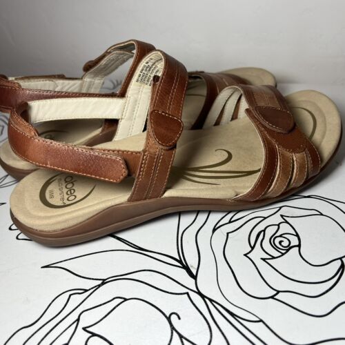 ABEO B.I.O. system Sandals Woman’s Sz 9M Neutral Support Brown BRYNN