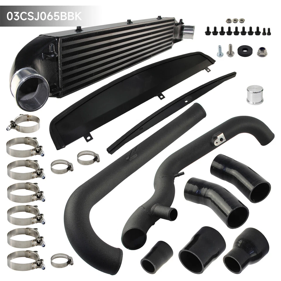 Intercooler Kit For Ford Fiesta ST 1.6L EcoBoost Engine 2014-2019 Aluminum Black - Image 3 of 4