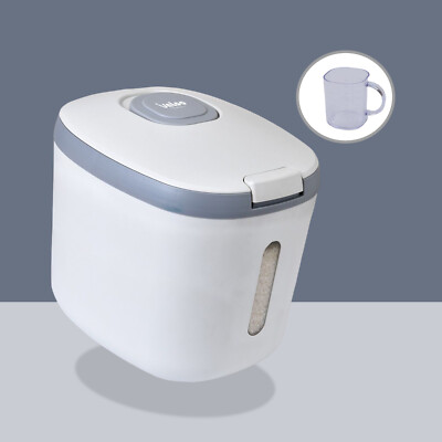 5 kg luftdichter Vorratsbehälter für Reis große Mehlbox Reisspender mit Tasse DE