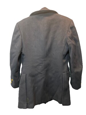 Vintage NYPD PEACOAT Navy Blue Heavy Thick Wool Smith-Gray