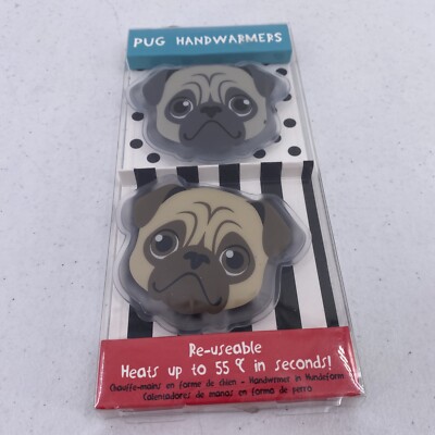 Paladone PUG Dog Handwarmers Reusable Quick Activate Gel Pocket Winter