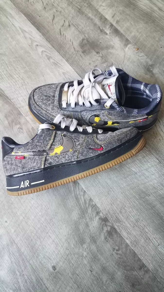Air force 1 store black denim