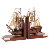 Gifts & Decor Office Library Sailing Schooner Nautical Theme Bookend, New, Free on sale Gifts & Decor Office Library Sailing Schooner Nautical Theme Bookend, New, Free on sale