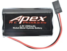 Apex RC Products 4.8v 2000Mah NiMh Square Receiver Battery #7301