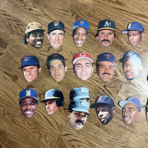 1990 Topps Heads Up Baseball Stars Complete Set Of 24 Two Doubles Ken Griffey Jr - Picture 10 of 18