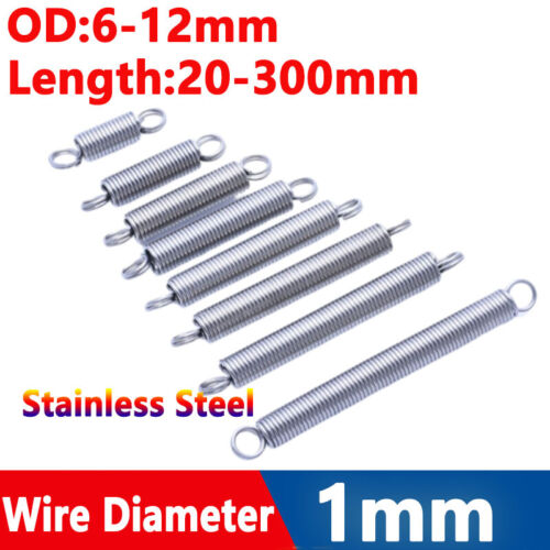 Stainless Steel Expansion Spring Extension Extending Springs 1mm OD 6mm to 20mm - Picture 1 of 11