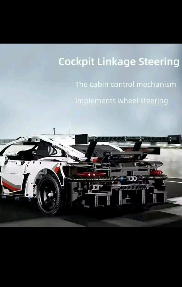 Costruzione Technic Porsche 911 RSR 42096 - 1:10 NO BOX - Immagine 3 di 4