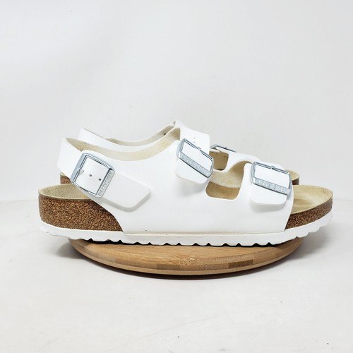 Birkenstock Milano Sandalen 43 Herren 10 Weiß Absatzriemen Schnalle Schuhe - Bild 7 von 15