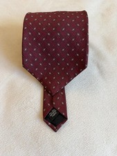 Kenneth Cole, New York burgundy silk tie