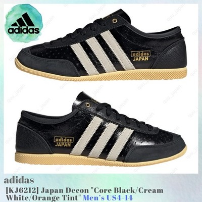 adidas Japan Decon Core Black Cream White Orange Tint KJ6212 Men's US4-14 NEW