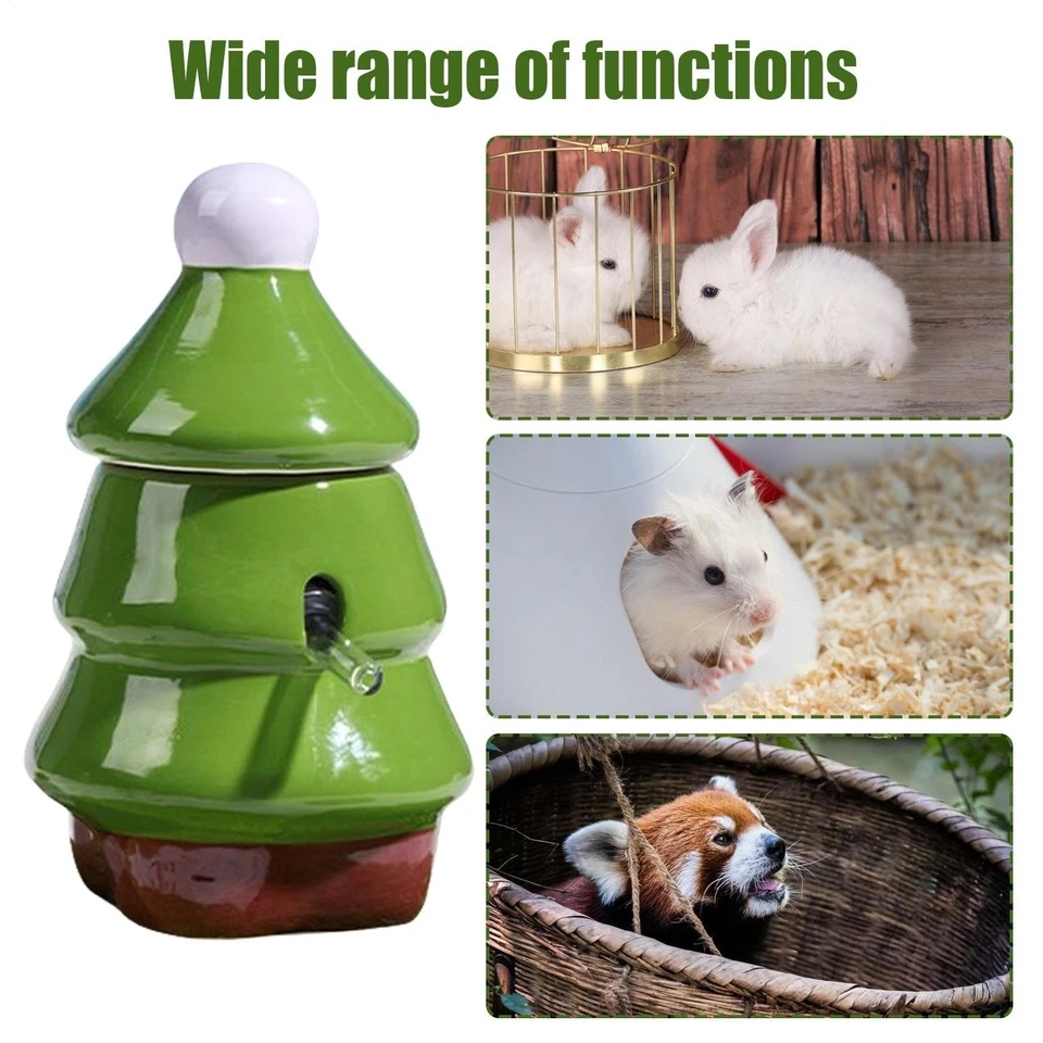 1x Alimentador de água para animais de estimação pequenos em forma de árvore hamster rato dispensador de água para animais de estimação - Imagem 3 de 4