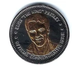 ELVIS PRESLEY KING ROCK & ROLL DOUBLE EAGLE GOLD PLATED COMMEMORATIVE COIN MEDAL
