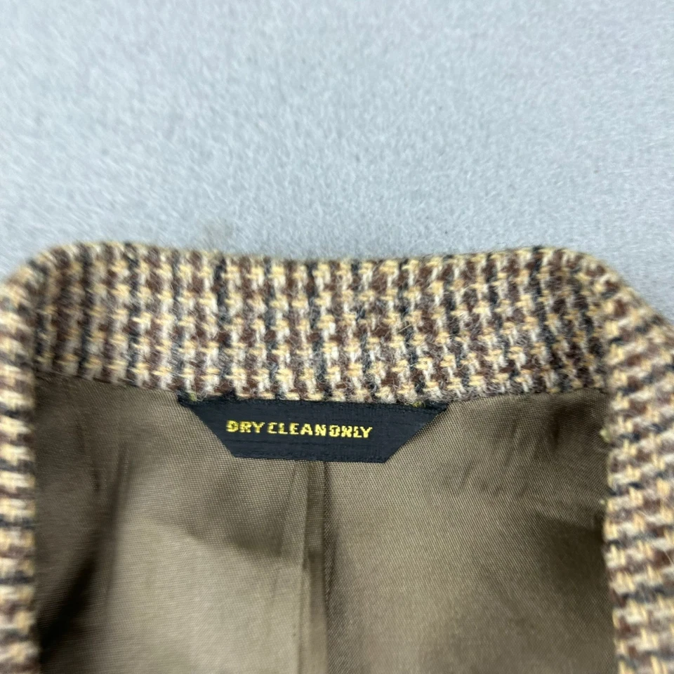 Harris Tweed Blazer Mens 40 Reg Brown Pure Scottish Wool Handwoven Hebridrides - Image 4 of 4