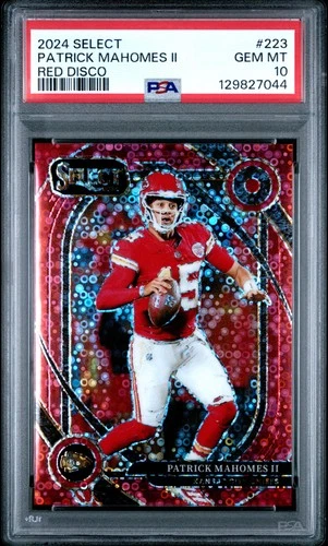 2024 PANINI SELECT RED DISCO #223 PATRICK MAHOMES II 17/49 PSA 10