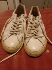 Veja White Leather Esplar Trainers UK Size 5/38