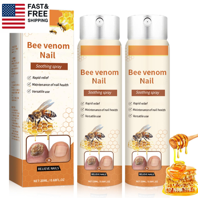#ad #ad 2Pcs Bee Venom Nail Soothing Spray Advanced Nail Repair Spray Bee Venom Toe $32.17