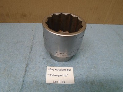 Wright USA 1'' Drive 2-1/4'' Socket Std. Depth 12 Point No. 8172  P21