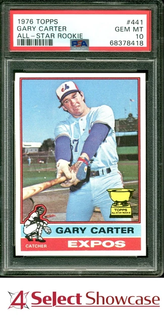1976 TOPPS ALL-STAR ROOKIE #441 GARY CARTER EXPOS HOF PSA 10