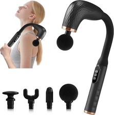 Massage Gun with Upgraded Extension Handle, Back Massager for Pain Relief Deep T