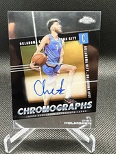 2024-25 TOPPS CHROME-CHET HOLMGREN #C-CH CHROMOGRAPHS-AUTO-OKLAHOMA CITY THUNDER