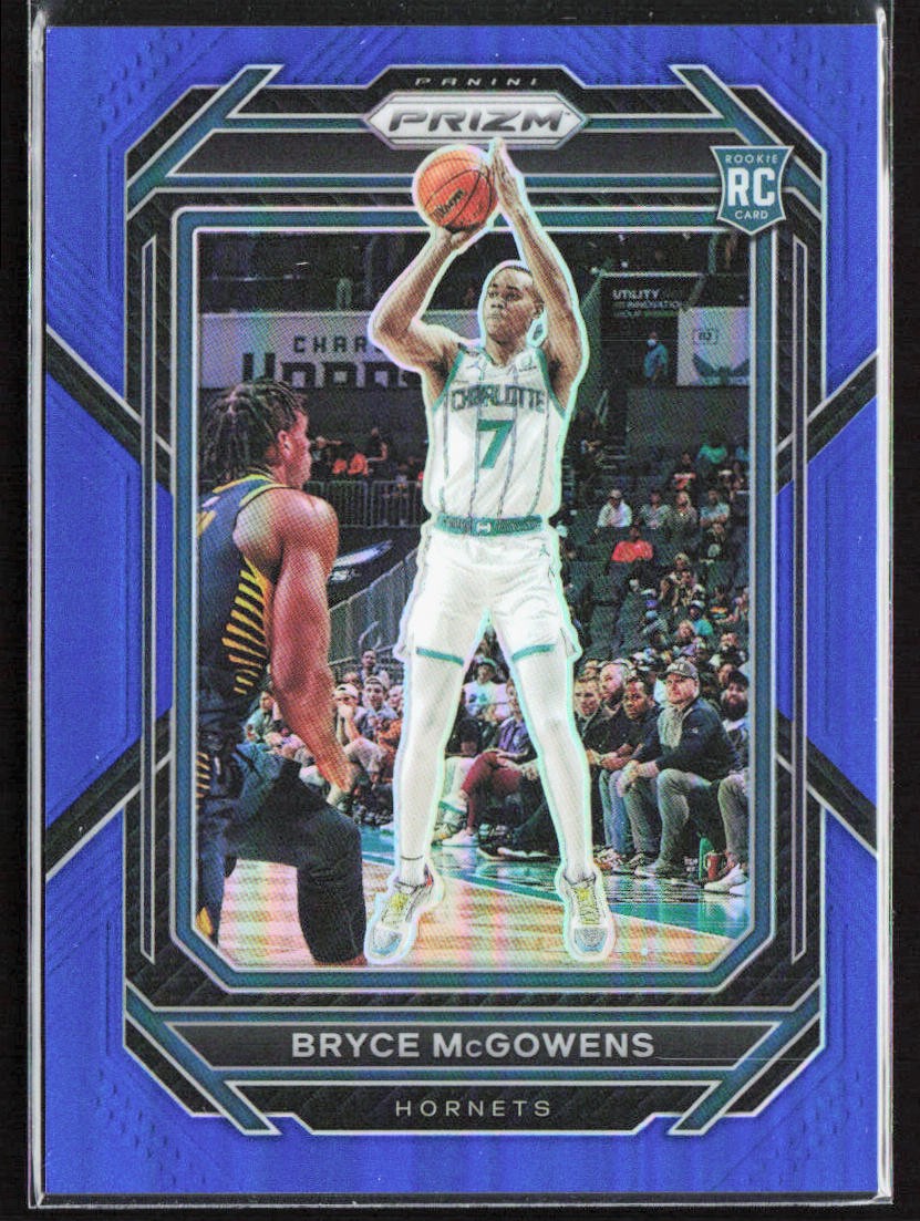 2022-23 Panini Prizm Bryce McGowens Blue Rookie /199 #222 Hornets