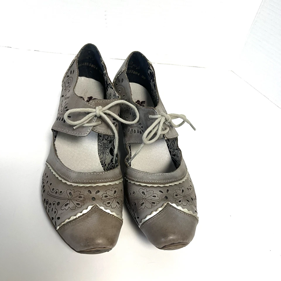 Rieker Antistress Lace Up Shoes sz 39 US 8 Lightweight Comfort Artsy Boho Chic - Image 2 of 4