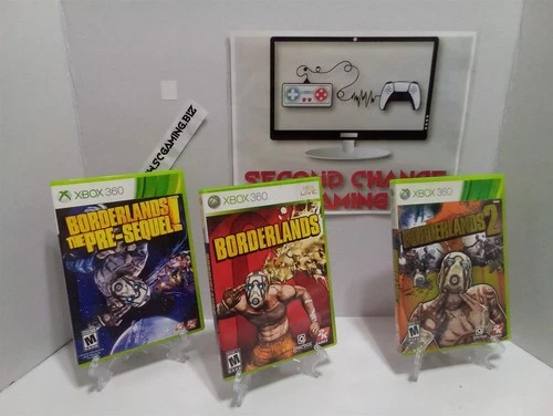 Borderlands 1 + 2 + Pre-Sequel! (Xbox 360, 2009) Games Bundle - Tested Free Ship