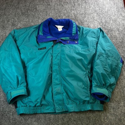 Vintage 90 s Columbia Bugaboo 2 In 1 Radial Jacket Mens XL Teal/blue USA!