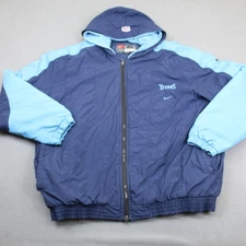 Vintage Tennessee Titans Jacket Mens Extra Large NFL Football Nike Hooded 90s