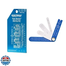 MusicNomad Precision Fret Evaluation Kit with Fret Rocker and Fret Gauge Tool