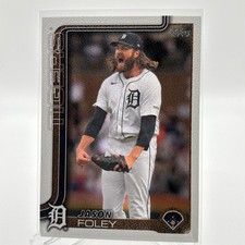 2025 Topps Series 2 Jason Foley Canvas Parallel /50 #410 Detroit Tigers