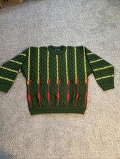 Vintage COOGI Australia Sweater M 3D Knit Mercerized Cotton Biggie Smalls Rap