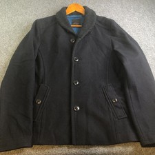 Ted Baker Jacket Mens 4 Medium Black Wool Ble...